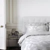Jasper Conran Abstract Leaf Jacquard Duvet Set Grey Abstract Leaf Fashion