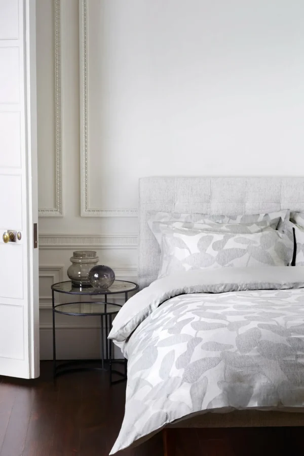 Jasper Conran Abstract Leaf Jacquard Duvet Set Grey Abstract Leaf Fashion