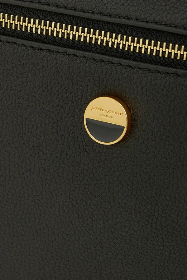 Jasper Conran Ada Cross Body Bag Black Fine Grain Shop