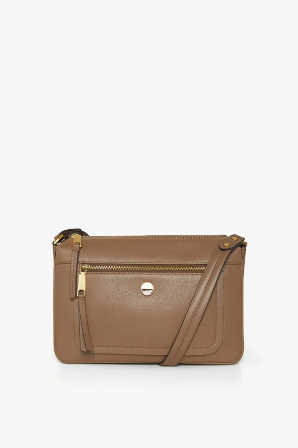 Jasper Conran Ada Cross Body Bag Black Fine Grain Shop