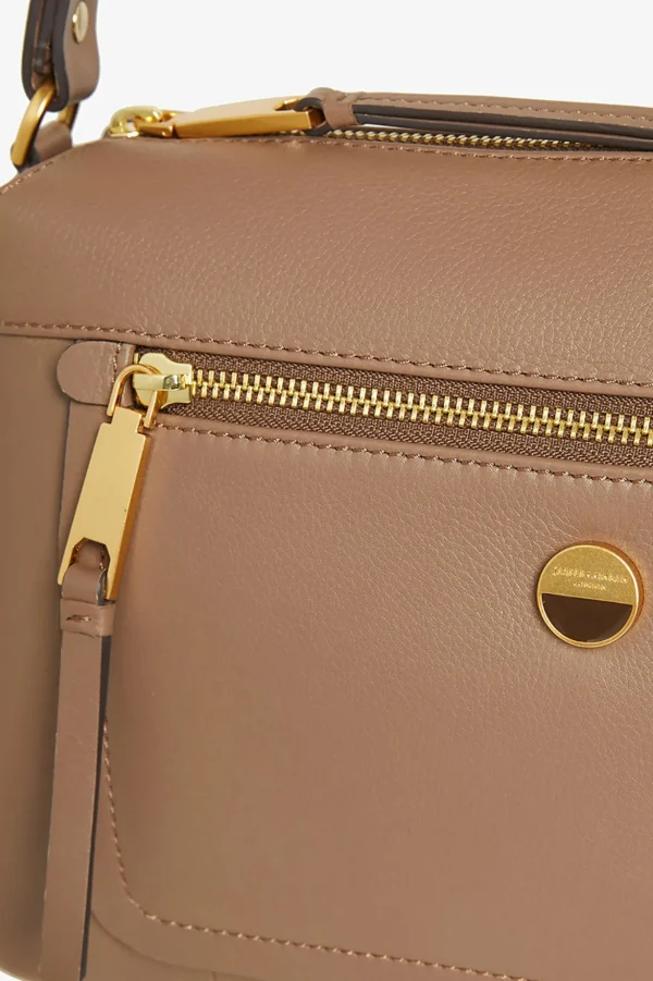 Jasper Conran Ada Cross Body Bag Black Fine Grain Shop