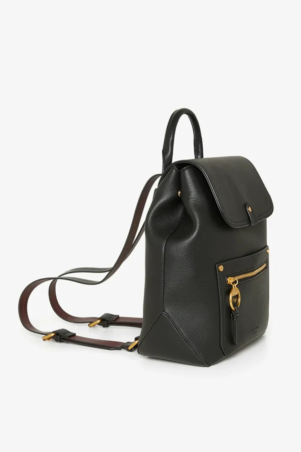 Jasper Conran Agatha Backpack Black Haircell Shiny Cheap