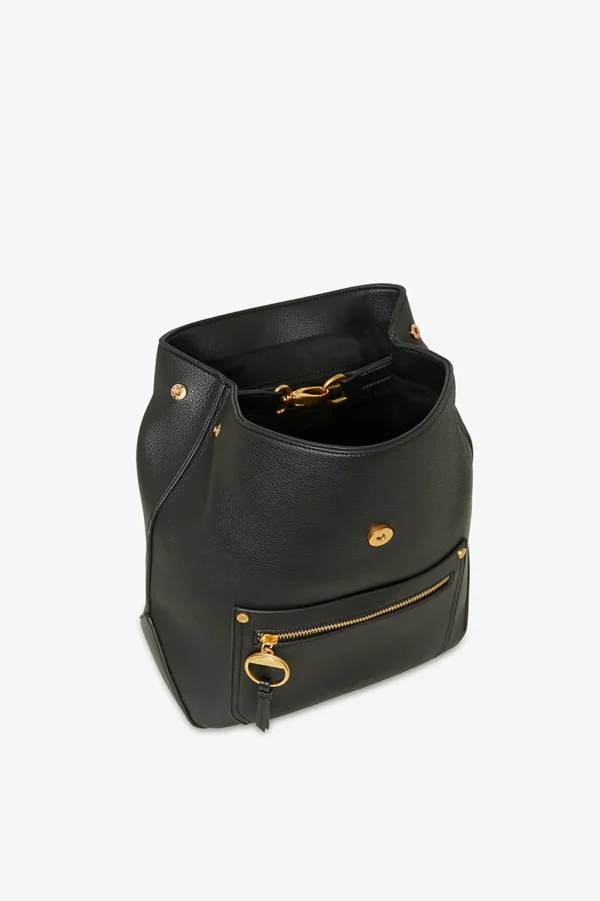 Jasper Conran Agatha Backpack Black Haircell Shiny Cheap