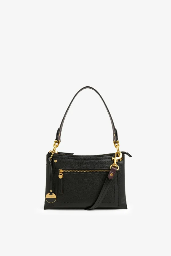 Jasper Conran Agatha Cross Body Bag Black Fine Grain Best Sale