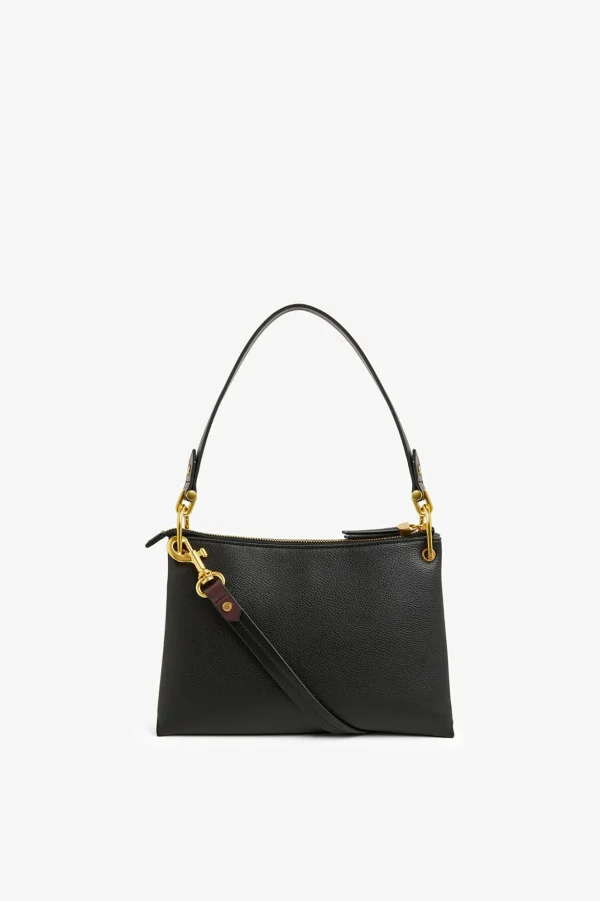 Jasper Conran Agatha Cross Body Bag Black Fine Grain Best Sale