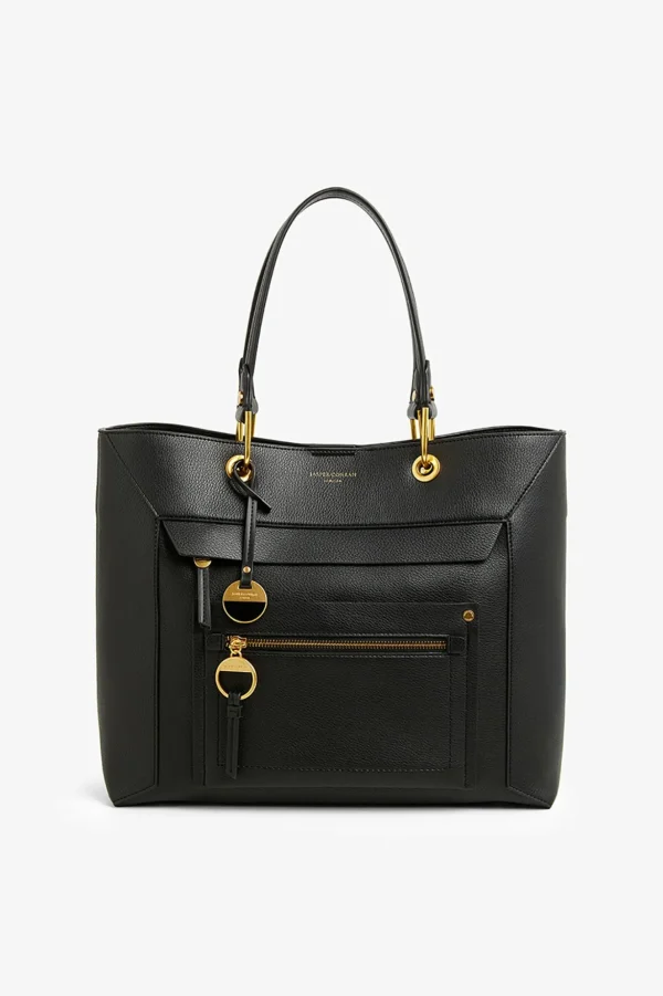 Jasper Conran Agatha Shopper Bag Black Haircell Shiny Cheap