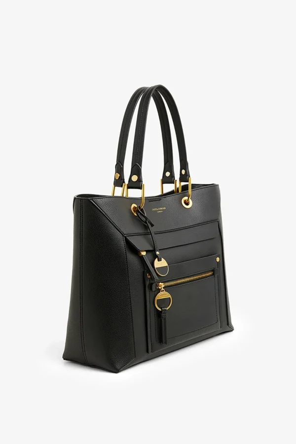 Jasper Conran Agatha Shopper Bag Black Haircell Shiny Cheap