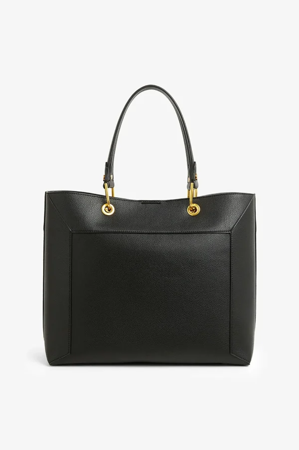 Jasper Conran Agatha Shopper Bag Black Haircell Shiny Cheap