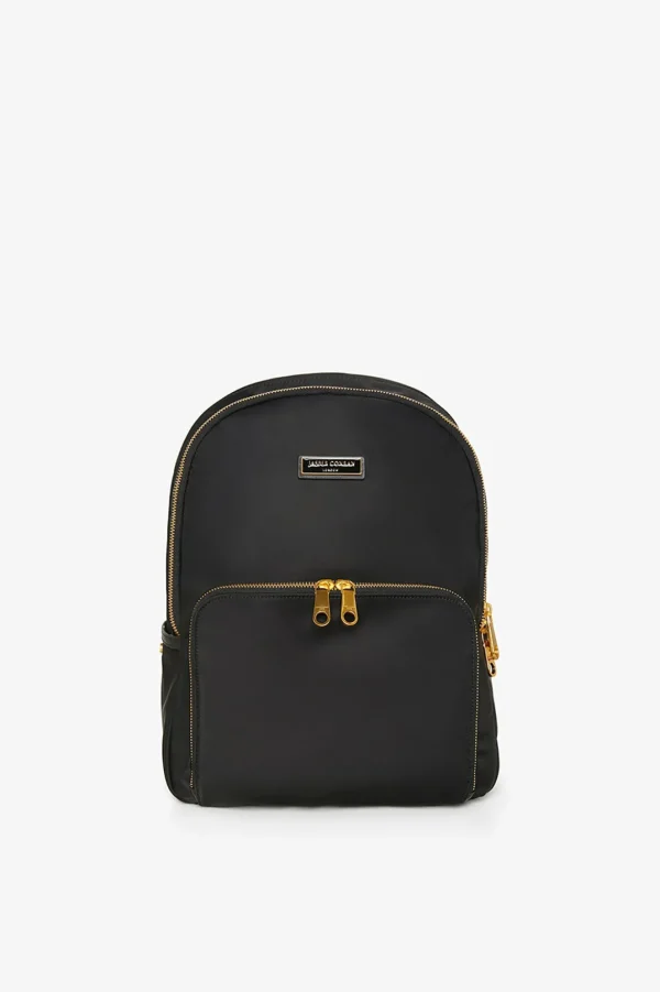 Jasper Conran Alana Backpack Dome Black Matte Smooth Cheap
