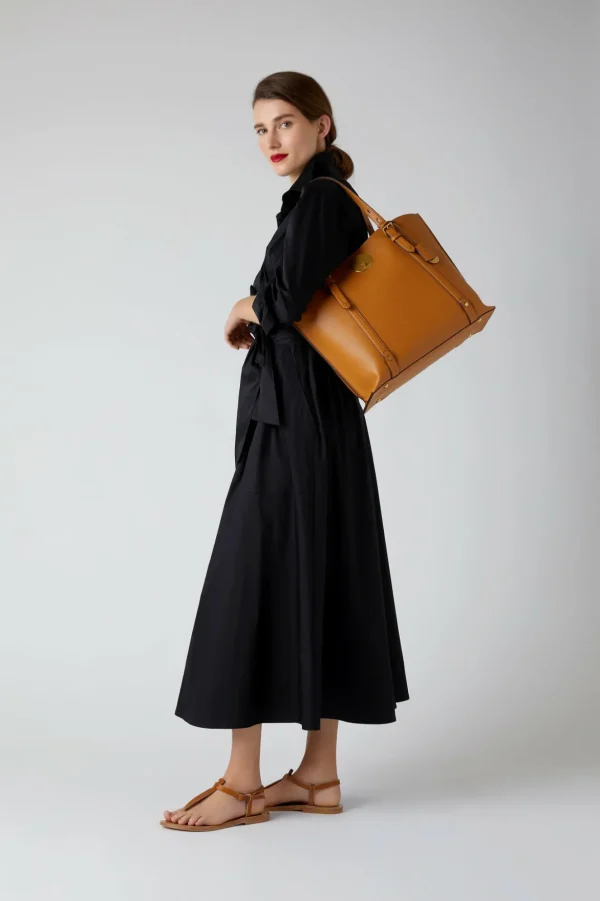 Jasper Conran Alexis Crosshatch Leather Grab Tote Cheap