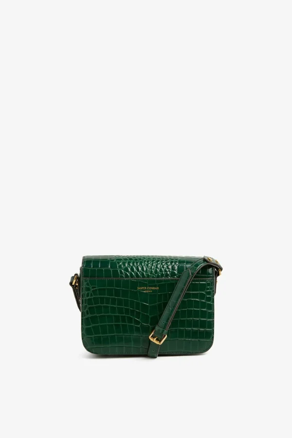 Jasper Conran Alexis Leather Flap Over Body Bag New