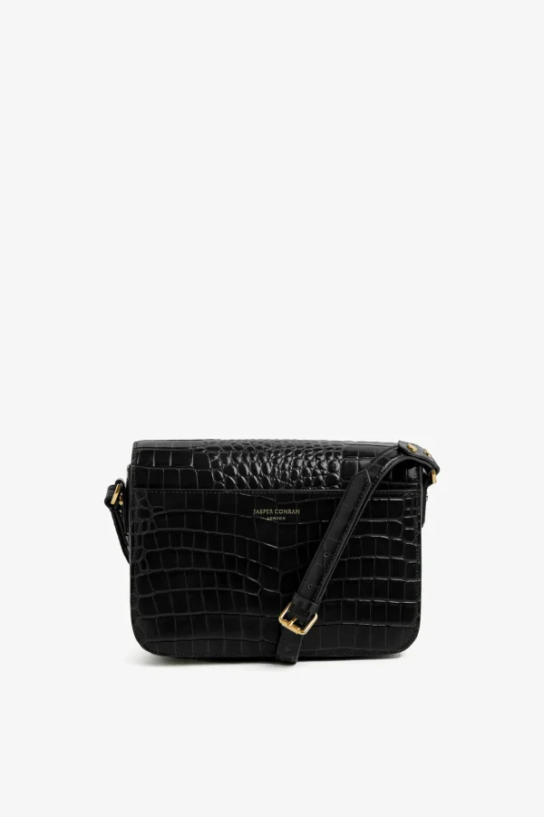 Jasper Conran Alexis Leather Flap Over Body Bag New