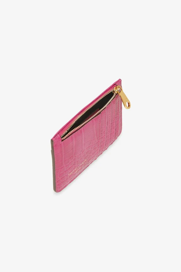 Jasper Conran Amber Croc Zip Coin & Card Holder Store