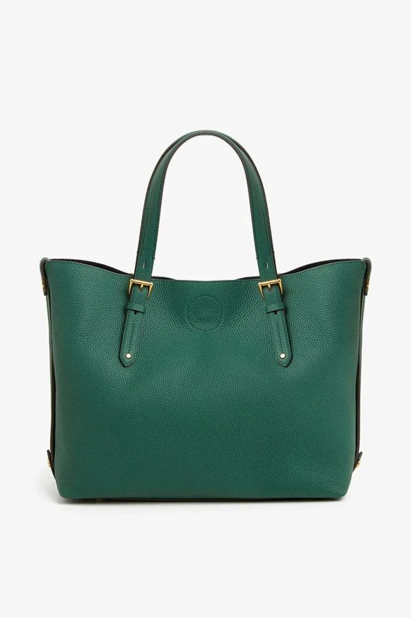 Jasper Conran Aubrey Shopper Tote Bag Black Natural Grain New