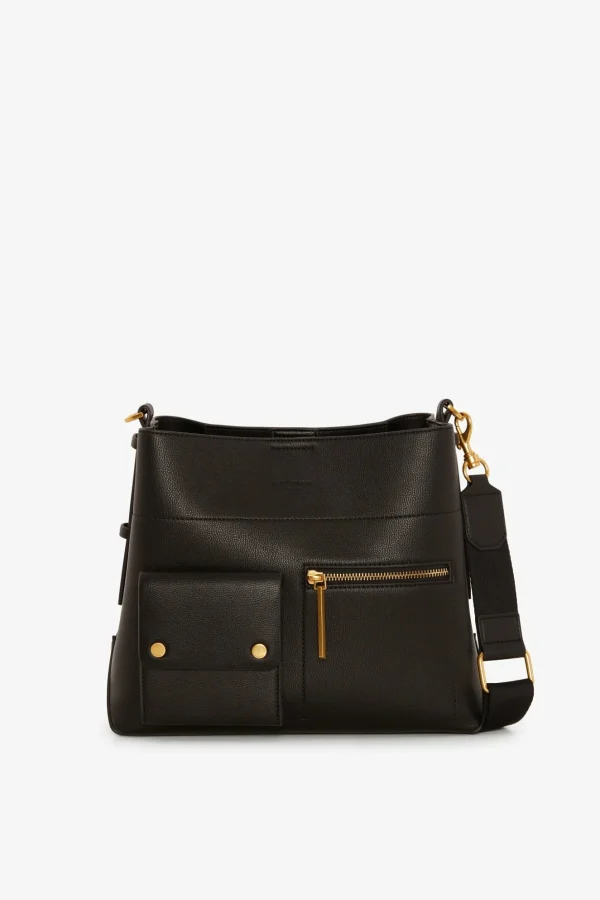 Jasper Conran Baylee Double Pocket Hobo Black Cheap