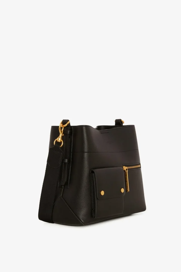 Jasper Conran Baylee Double Pocket Hobo Black Cheap