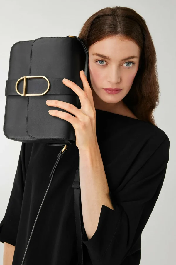 Jasper Conran Beatrix Flap Over Leather Cross Body Cheap