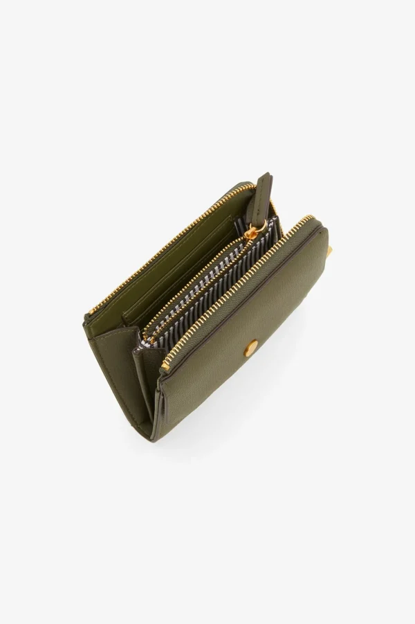 Jasper Conran Brianna Medium Zip Around Purse Khaki Store