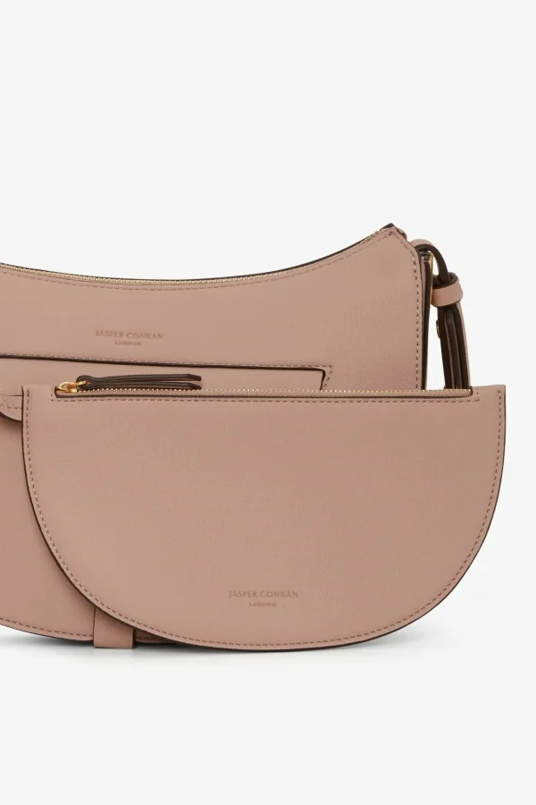 Jasper Conran Brie Half-Moon Underarm Pink Brielle Hot
