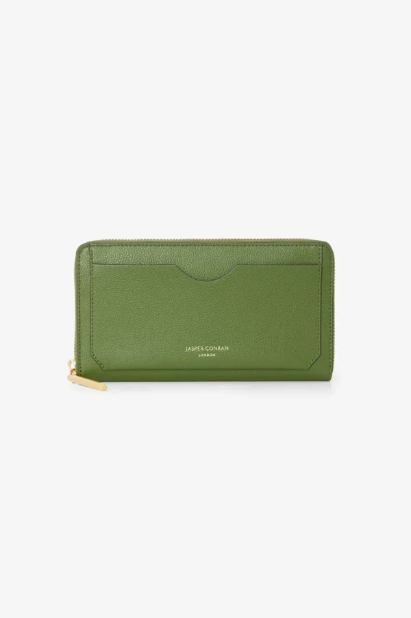 Jasper Conran Bryn Leather Large Zip Around Purse Sale