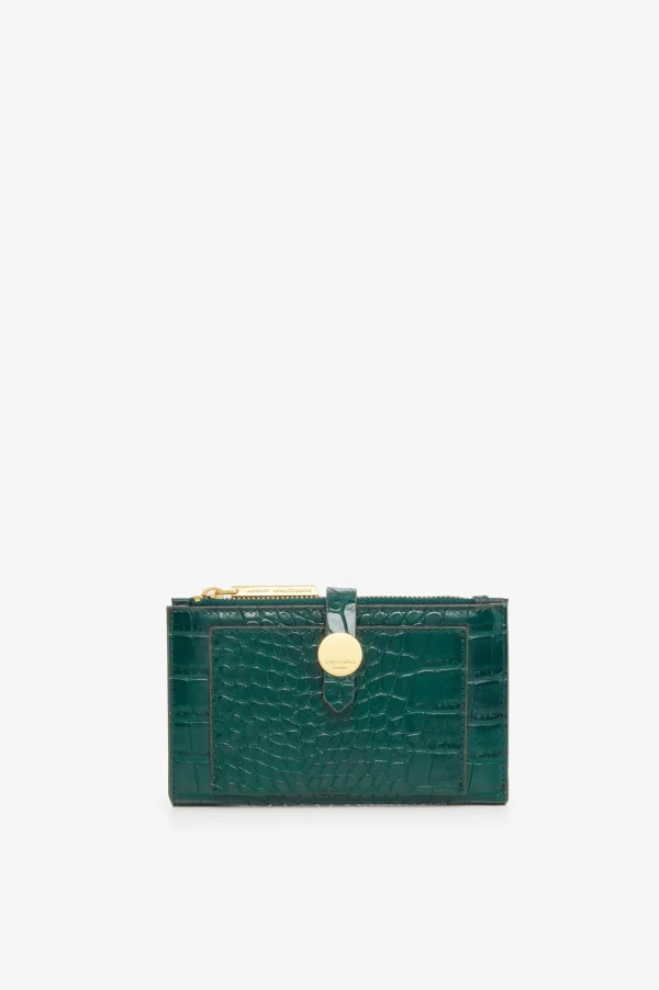 Jasper Conran Celeste Croc Medium Zip Purse Flash Sale