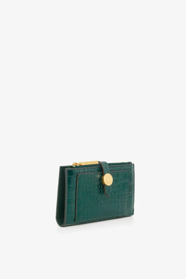 Jasper Conran Celeste Croc Medium Zip Purse Flash Sale
