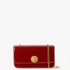Jasper Conran Celia Leather Patent Chain Strap Evening Bag Outlet