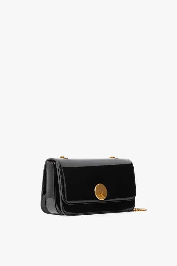 Jasper Conran Celia Leather Patent Chain Strap Evening Bag Outlet