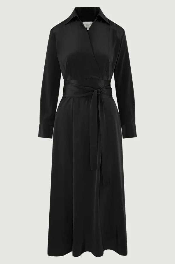 Jasper Conran Celia Silk Full Skirt Shirt Dress Flash Sale