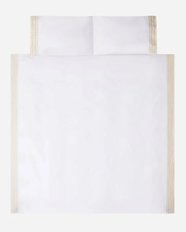 Jasper Conran Circles Embroidered Border Pillow Case Hot