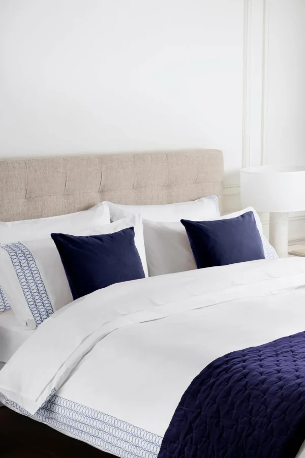 Jasper Conran Circles Embroidered Border Duvet Cover Discount