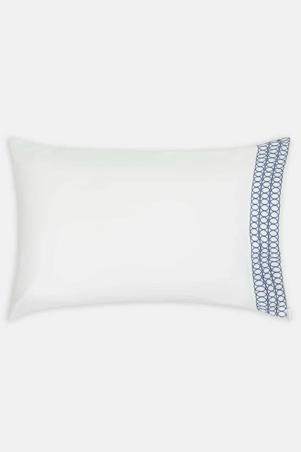 Jasper Conran Circles Embroidered Border Pillow Case Hot