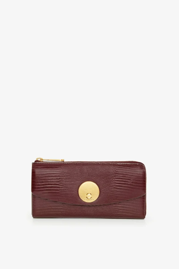Jasper Conran Clara Lizard Large Zip Purse Discount