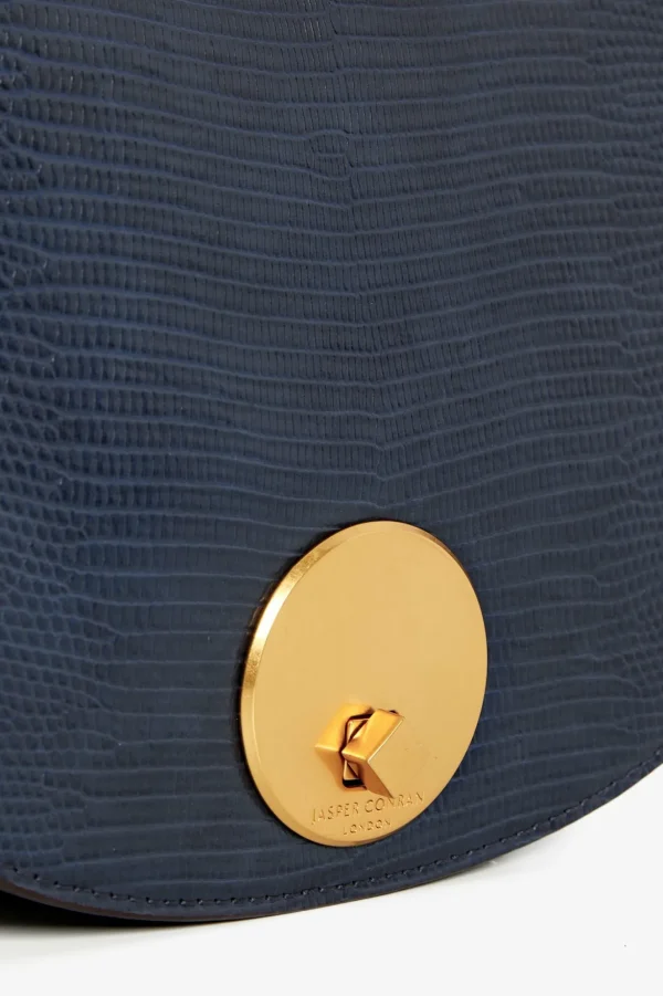Jasper Conran Clara Lizard Saddle Bag Fashion