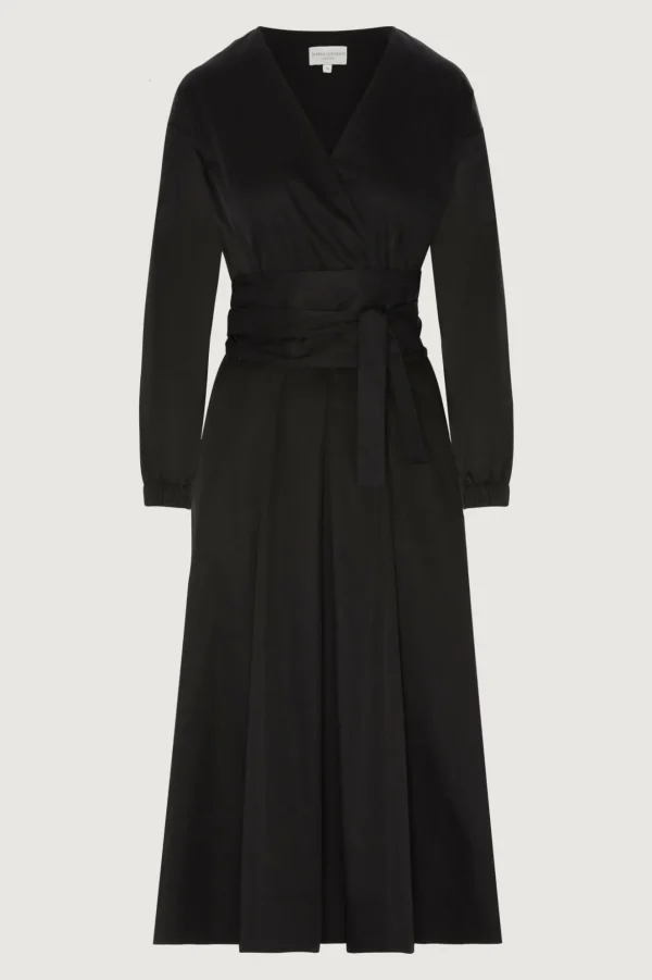 Jasper Conran Connie Full Skirt Wrap Dress Black Cheap