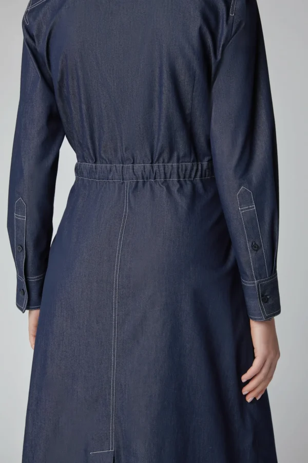 Jasper Conran Cyd Denim Shirt Dress Blue Cheap