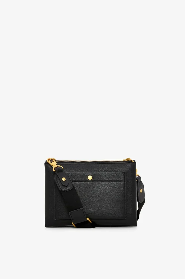 Jasper Conran Dahlia Three Section Cross Body Black Store
