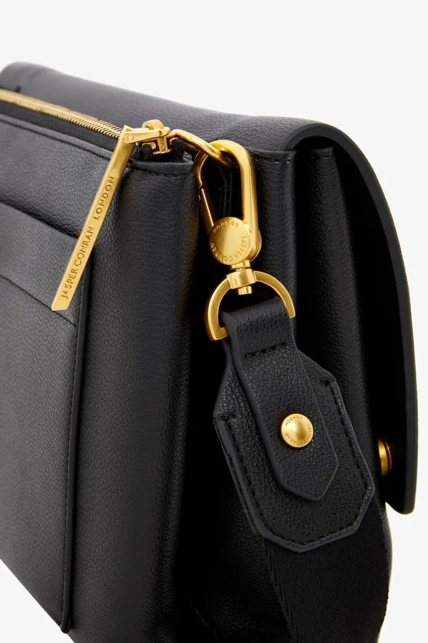 Jasper Conran Dahlia Three Section Cross Body Black Store