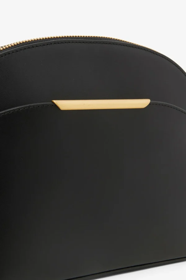 Jasper Conran Darcey Leather Dome Cross Body Bag Black Flash Sale