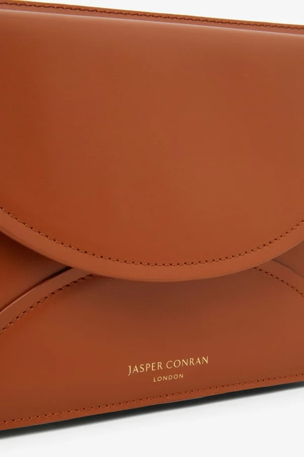 Jasper Conran Darcey Leather Double Flap Cross Body Bag Fashion