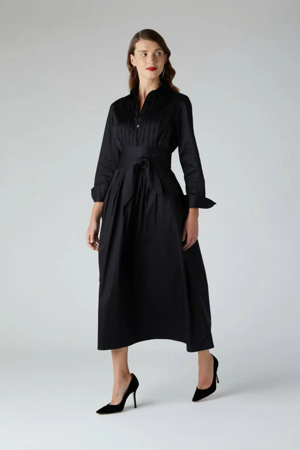 Jasper Conran Emily Pintuck Full Skirt Shirt Dress Fashion