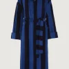 Jasper Conran Soft Lightweight Woven Stripe Hooded Robe Sale