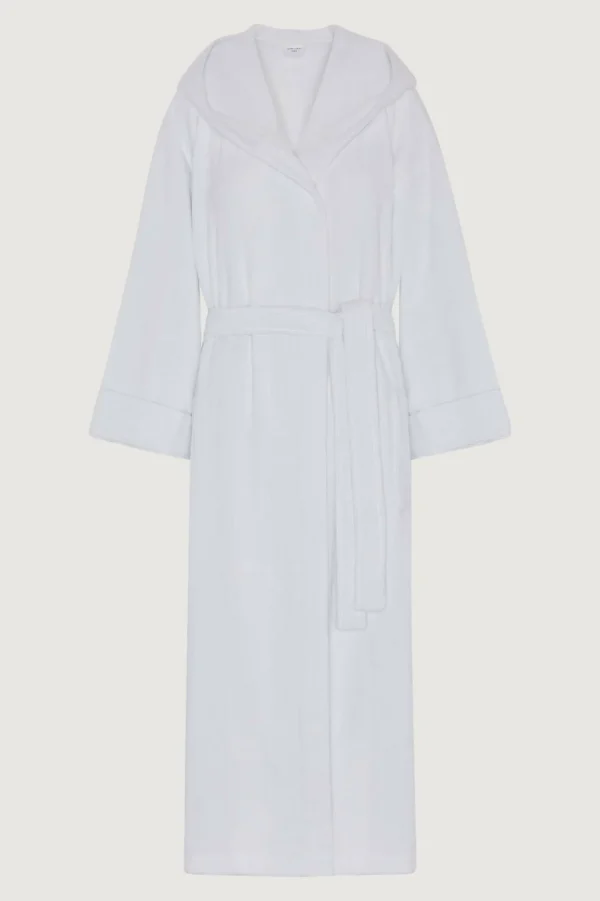 Jasper Conran Soft Lightweight Woven Stripe Hooded Robe Outlet