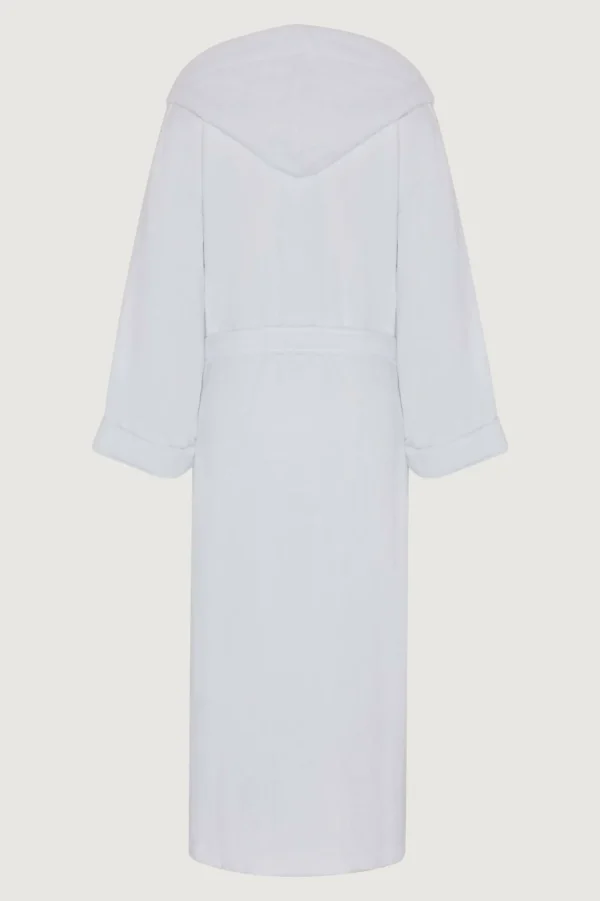 Jasper Conran Soft Lightweight Woven Stripe Hooded Robe Clearance