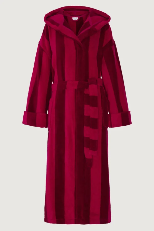 Jasper Conran Soft Lightweight Woven Stripe Hooded Robe Outlet