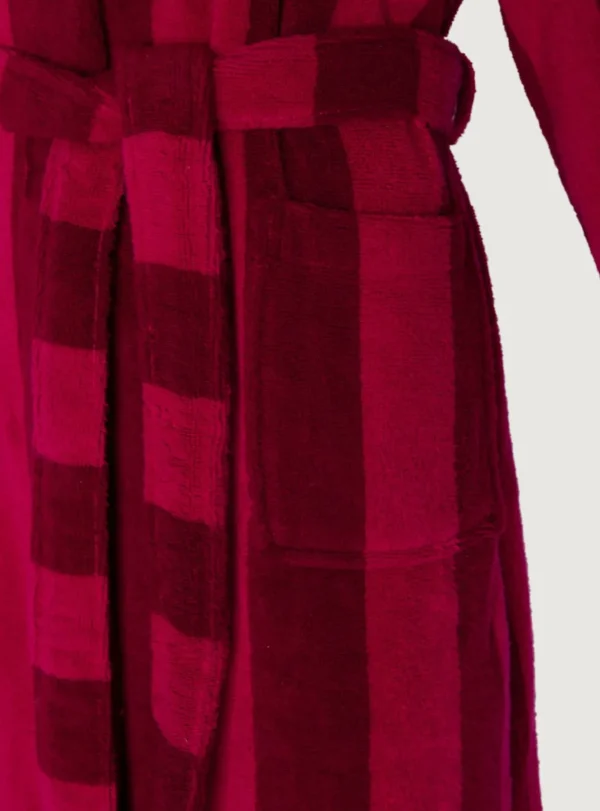 Jasper Conran Soft Lightweight Woven Stripe Hooded Robe Outlet