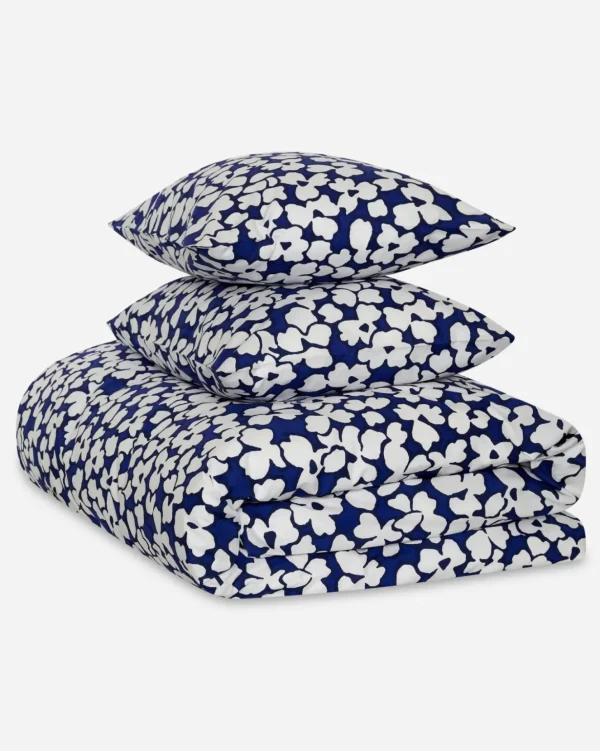 Jasper Conran 200 Thread Count Cotton Abstract Floral Duvet Cover Set New