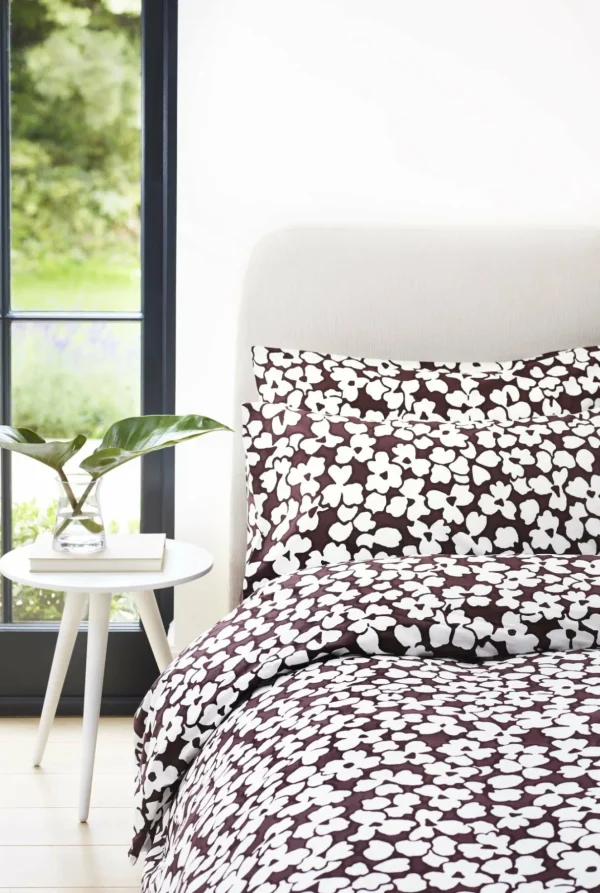 Jasper Conran 200 Thread Count Cotton Abstract Floral Duvet Cover Set New