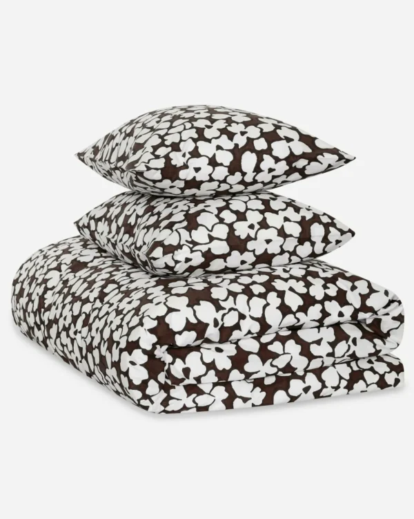 Jasper Conran 200 Thread Count Cotton Abstract Floral Duvet Cover Set New