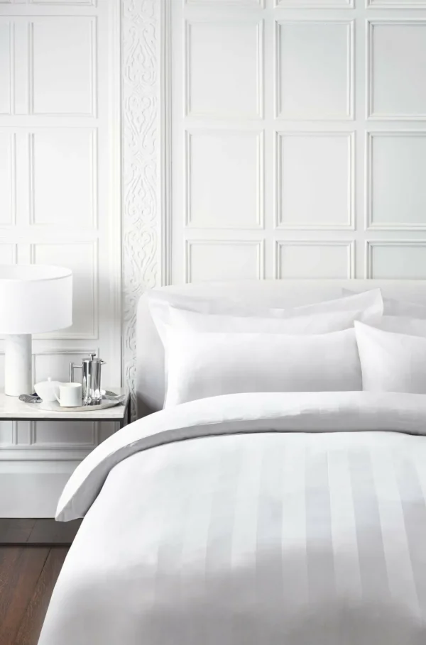 Jasper Conran 500 Thread Count Satin Stripe Duvet Cover Hot